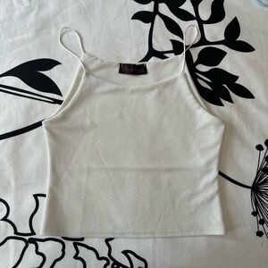 White Cropped Camisole